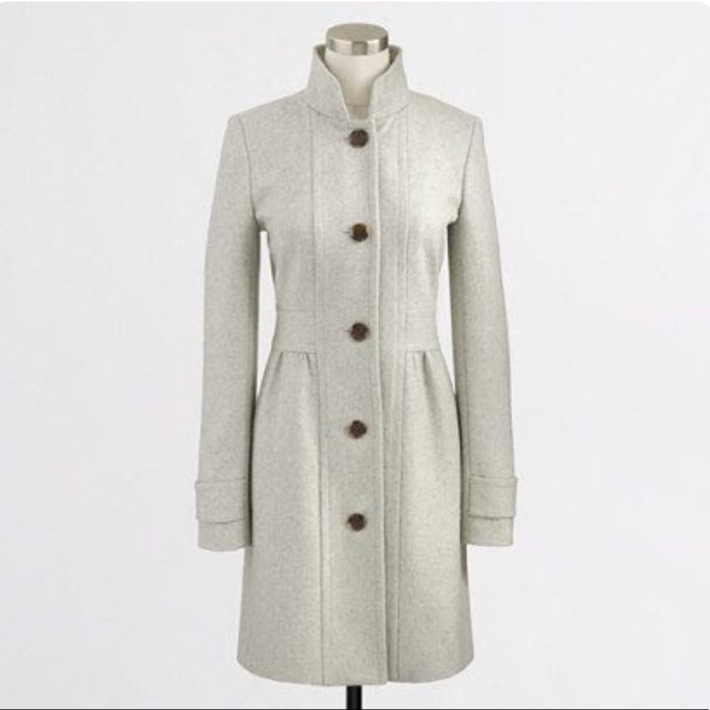 FALL 🍂 J. Crew NWT Lady Coat in Dove Grey